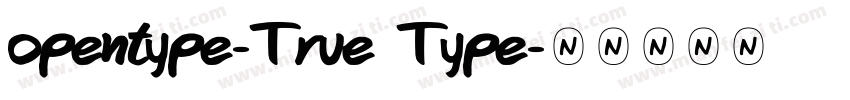 opentype-True Type字体转换